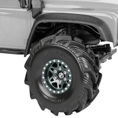 RC 1.0 Beadlock Tires for 1/18 TRX4M / Ascent-18 / SCX24 / FCX24 RC Crawler,1.0 In High Traction High Grip Rubber Tires w/Foam Insert,Style 2 - style: Style2(4pcs)