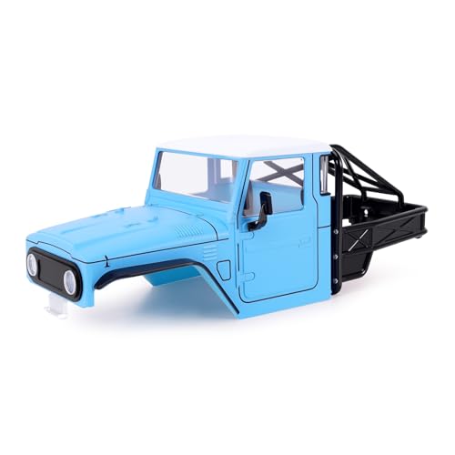 INJROA IR40 Truck Body with Tube Cage for TRX4M Defender Bronco (Sky Blue) - color: Sky Blue