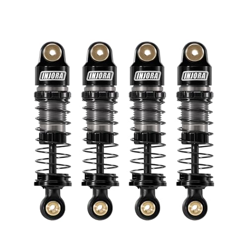 INJORA 36mm Aluminum Big Bore Oil Shock with Nylon End for SCX24 FCX24M
