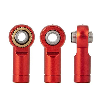 M3 Metal Tie Rod End Ball Joint Link Ball Head Holder, M3 Red | For 1/10 Axial SCX10 90046 90047 TRX4, RC Crawler Car, Parts - color: M3 Red