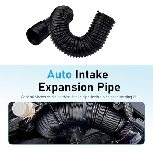 Car Duct Hoses, Retractable 2.5" Flexible Hose, Cold Air Intake Tube, Universal Car Modified Intake Accessories (Black) - size: 1 PC #63MM