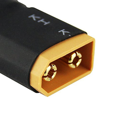3pcs Compatible with TRX Female to XT60 Male Connector Adapter for Zippy Revo Slash(Pack of 3)