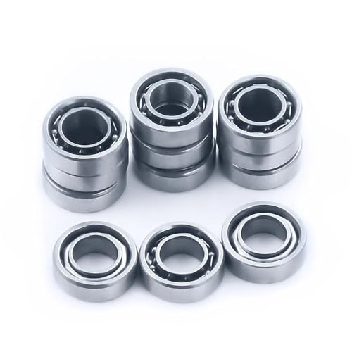 Double Rubber Seal for WPL C14 C24 C34 C44 for MN D90 for MN-90 MN99S rc Car Sealed Bearings Upgrade Parts 12PCS Ball Bearing Set