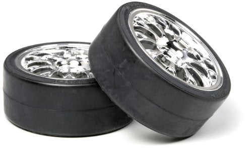 Tamiya 53959 Mesh Wheel w/Drift Tire Type D (2)