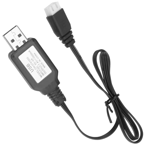 3Pcs Vgoohobby 7.4v 2S Lipo Battery USB Charger Cable with XH-3P Connector Compatible with Gel Splatter Blaster Hosim Q903 Axial SCX24 Haiboxing WLtoys Skytech RC Car Boat Drone