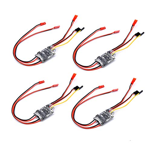 Bidirectional 5A ESC Brushed Speed Controller Dual Way ESC, 4PCS | 2S-3S Lipo for RC Model Boat/Tank 130 180 Brushed Motor Spare Parts