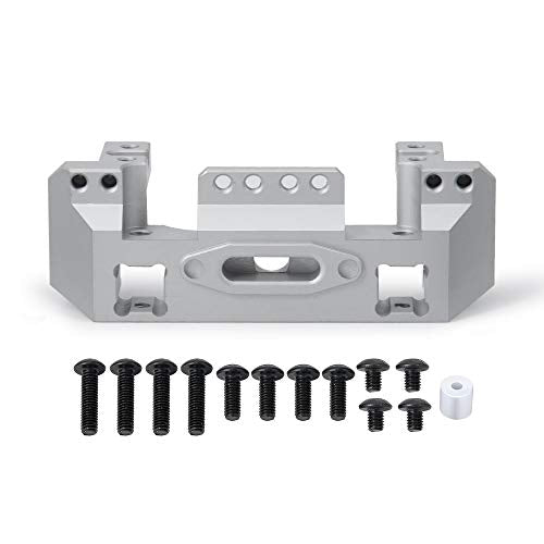 CNC Aluminum Front Bumper Mount Servo Winch Mount Bracket Stand Compatible with Traxxas TRX4 TRX-4 1/10 RC Crawler Car Upgrade Parts