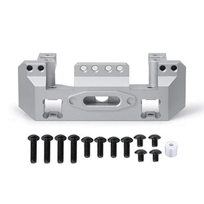 CNC Aluminum Front Bumper Mount Servo Winch Mount Bracket Stand Compatible with Traxxas TRX4 TRX-4 1/10 RC Crawler Car Upgrade Parts