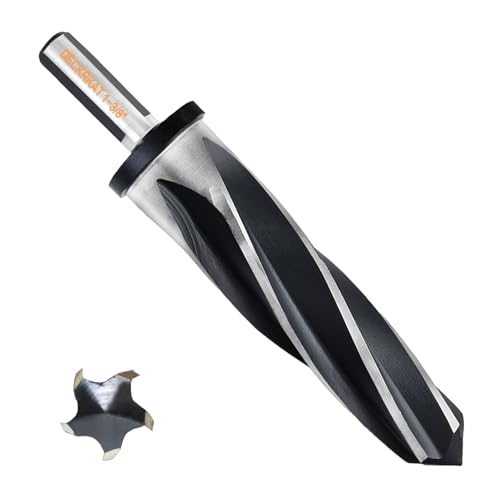 1-3/8" Reamer Drill Bit for Metal, M2 HSS Taper Reamer for Steel, Alloy, Wood, Plastic to Align, Enlarge Holes – 5-Spiral Flutes,1/2"Non-Slip Shank, 35mm Car Reamer, Bridge Construction Reamer. - size: 1-3/8"