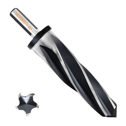 1-3/8" Reamer Drill Bit for Metal, M2 HSS Taper Reamer for Steel, Alloy, Wood, Plastic to Align, Enlarge Holes – 5-Spiral Flutes,1/2"Non-Slip Shank, 35mm Car Reamer, Bridge Construction Reamer. - size: 1-3/8"