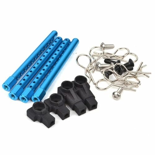 4X Upgrade Aluminum Alloy Body Posts Mount DIY Kit for Tamiya TT01 1/10 RC Car