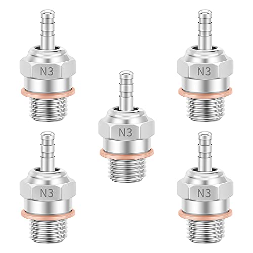 GLOBACT RC Glow Plug 70117 N3 Hot Spark for Kyosho Redcat HPI HSP 1/8 1/10 | Replace OS 8, Nitro Engine Parts