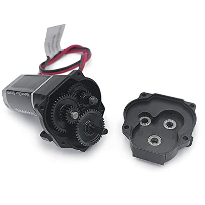 SWX Metal Complete Transmission with High Range Gears,16.6:1 Reduction Ratio Gearbox for 1:18 TRX4M RC Truck Upgrade (High Range Gear) - size: High Range Gear