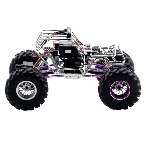 Metal Roll Cage Body Shell with Aluminum LED Lamp Holder for 1/24 Axial AX24 XC-1 Upgrade,Chrome - color: Chrome