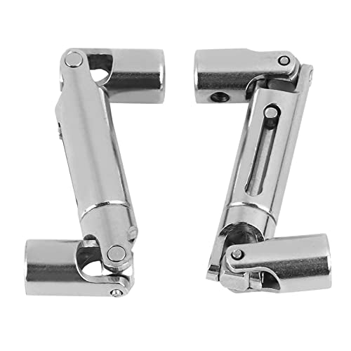 Oumefar RC Car Drive Shaft, 2Pcs Metal RC Universal Drive Shaft CVD Joint for WPL 1/16 Scale RC Truck Crawler Car RC Model Upgrade RC Parts Accessories