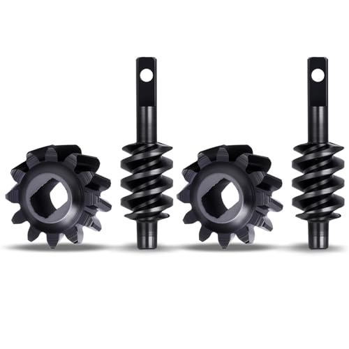 GOUPRC 2/12T Steel Differential Gear Worm Gear for SCX30 1/30 Axial RC Crawler Upgrades, 2 Pairs