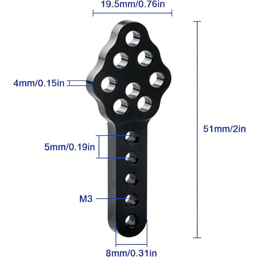 1 10 rc Crawler Long Travel Shocks Shock Keys mounts Mount Extension Key Adjustable axial Car Model Accessories Tower car adapters Rock Extender Relocation Stand (Black)