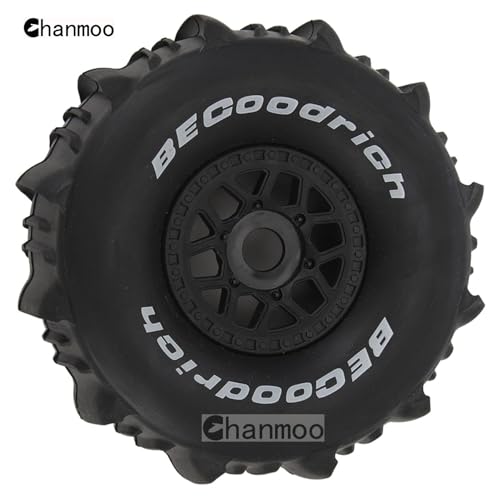 1/7 1/8 RC Short Course Truck Car Tires and Wheels Rims 17mm Hex Snow Sand Buggy Desert Tyres for 1:7 Or 1:8 Scale RC Off Road Truck Car TRAXXAS UDR 85086-4 ARRMA YK4072 DF7 4Pcs (B Black) - color: B Black