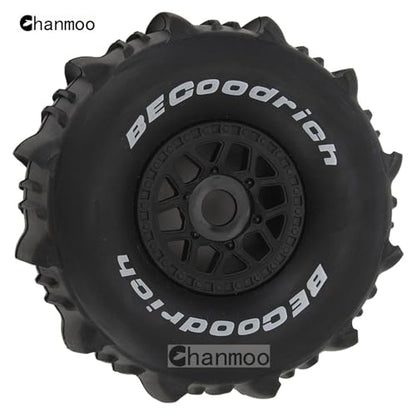 1/7 1/8 RC Short Course Truck Car Tires and Wheels Rims 17mm Hex Snow Sand Buggy Desert Tyres for 1:7 Or 1:8 Scale RC Off Road Truck Car TRAXXAS UDR 85086-4 ARRMA YK4072 DF7 4Pcs (B Black) - color: B Black