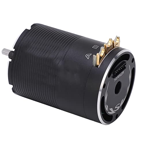 540 Sensored Brushless Motor High Performance 250W for 1/10 RC Cars Aluminum Alloy Black Durable
