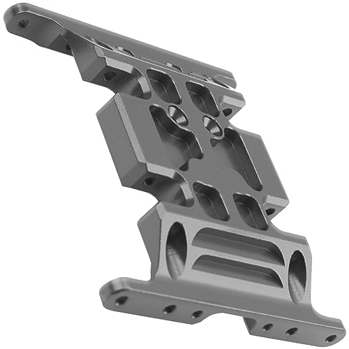 Aluminum Center Transmission Skid Plate Mount Gearbox Mount Base Compatible with Axial SCX10 1/10 RC Rock Crawler Car (Titanium) - color: Titanium