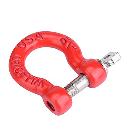 8PCS RC Car Metal Tow Shackle, RC Car Trailer Buckle, RC Winch Accessories for 1/8 Climbing Crawler Car, Compatible with SCX10 CC01 D90 D110 TF2