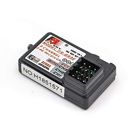 GoolRC 2PCS Flysky FS-GR3E Receiver, AFHDS 2.4GHz 3 Channel Receiver Compatible with Flysky FS-GT2 FS-GT2B FS-GT3B FS-GT3C FZ-IT4S RC Transmitter for RC Car Boat
