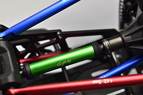 Steel + Aluminum Front+Rear Universal CVD Drive Shaft For Losi 1:8 LMT 4WD Solid Axle Monster Truck LOS04022 / LMT Grave Digger/Son-uva Digger LOS04021 Upgrades - 10Pc Set Blue