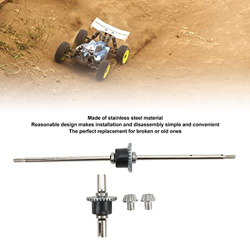 SUNGOOYUE RC Car Front and Rear Differential Set, Stainless Steel Metal Front Rear Differential Gear Spare Parts for 12428 12427 Remote Control Car