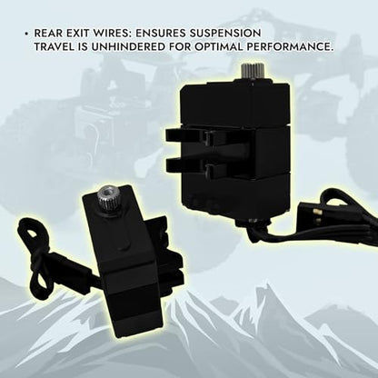 TORQ MLS-1022 High Torque Micro Servo 5.0V - 8.4V with CNC Servo Mounts & Arms - Remote Control Car, RC Car, RC Crawler Axial SCX24 Electronics Upgrades RC Servos (HELIDIRECT) (Black) - color: Scx24 Servo - Black