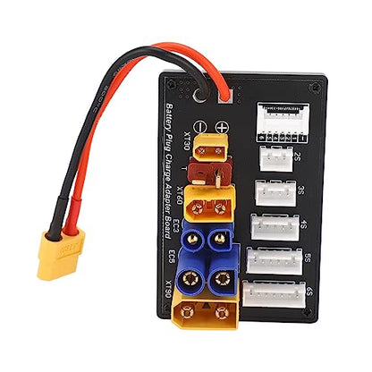Parallel Charging Board EC3 EC5 T 6S Lipo Battery Balance Charger Balanced Charging Plate Adapter Expansion Board for Imax B6 B6AC IDST Q6 Lite Balance Charger