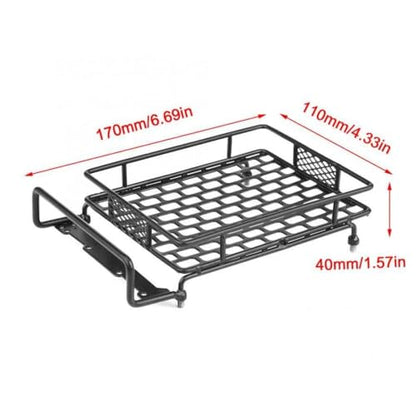 3 Size Metal Luggage Carrier Roof Rack Compatible with, CC01 1/10 Scale RC Crawler Cars(Large 170x110mm) - color: Large 170x110mm