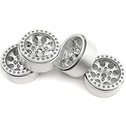 Aluminum 1.9" Beadlock Wheels Rims for Axial SCX10 II III TRX4 TRX6 | 1/10th RC Crawler Car Upgrades Parts