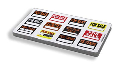 1:10 Scale for Sale Remote Control Sticker Sheet R/C Sign Display Diorama Car Crawler Body Decal Pack