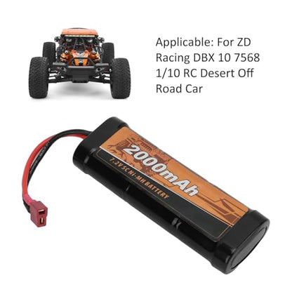 SUNGOOYUE 7.2V 2000mAh RC Model Ni MH Battery Replacement with T Female Plug for 10 7568 1:10 RC Off Road Car
