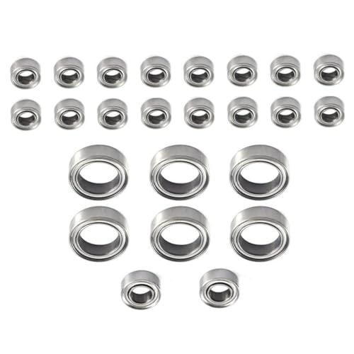 Double Rubber Seal for FMS for FCX24 1/24 rc Car Upgrade Accessories RC Crawler Spare 24Pcs Steel Ball Bearing Set