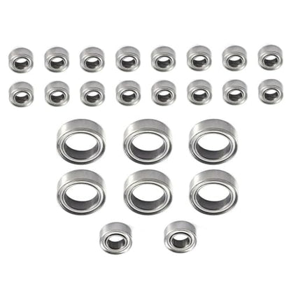 Double Rubber Seal for FMS for FCX24 1/24 rc Car Upgrade Accessories RC Crawler Spare 24Pcs Steel Ball Bearing Set
