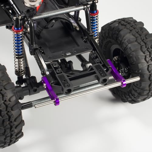 Aluminum Adjustable Front Rear Modular Bumper Mount Set for 1/10 RC Crawler Chassis LCG Rigs Comp Builds TRX4 SCX10 Gspeed Power Wagon Cliffhanger Body (Silver) - color: Silver