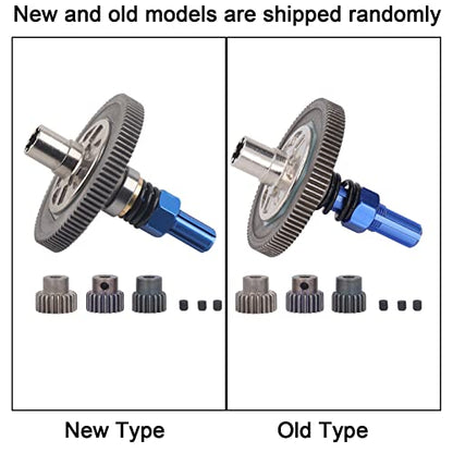 RC Car Gear Set, Differential Pinions Gear Slipper Gear Set Differential Upgrade Parts Metal Gear Assembly for Arrma Senton 1/10 for Granite (Blue) Arrma - color: Dark Blue