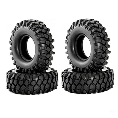 108mm RC Off Road Climbing Car Tires,WONFAST 4PCS RC Crawler Rubber Tires 1.9 inch Wheels Tyres Set for 1:10 RC Rock Crawler Car for Axial SCX10 D90 TF2 MST Tamiya TRX-4 Parts - color: 108mm
