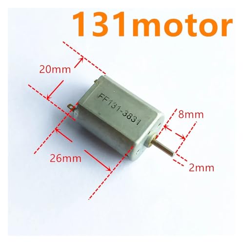 DC Motors Micro Mini 130 390 R260 R280 N20 Brush DIY Model Toy Fan Cars Drones Robotics Hand Drills(131 Motor) - color: 131 Motor