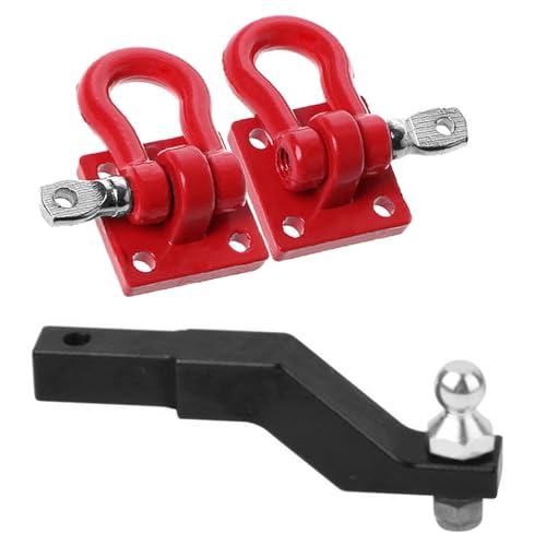 Metal RC Crawler Trailer Tow Hook Hooks Buckle Winch Shackles RC Decorations Accessories & CNC Aluminum Trailer Tow Trailer Drop Hitch Receiver Upgrades Parts