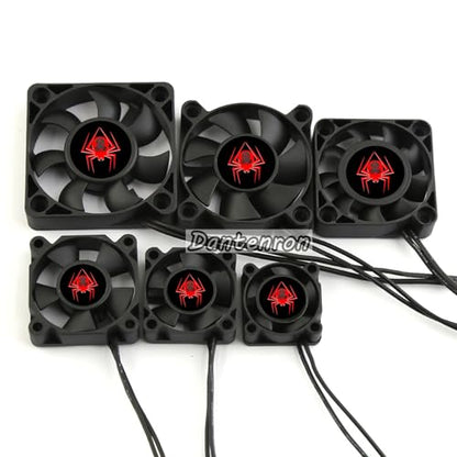 RC Motor Cooling Fan 25mm 30mm 35mm 40mm 45mm 50mm High Speed Heatsink 28000RPM ESC Fans 6V-8.5V for 1/10 1/8 1/12 Truck Off Road Crawler Car 540 550 Brushless OR Brushed Motors (50mm) - size: 50mm
