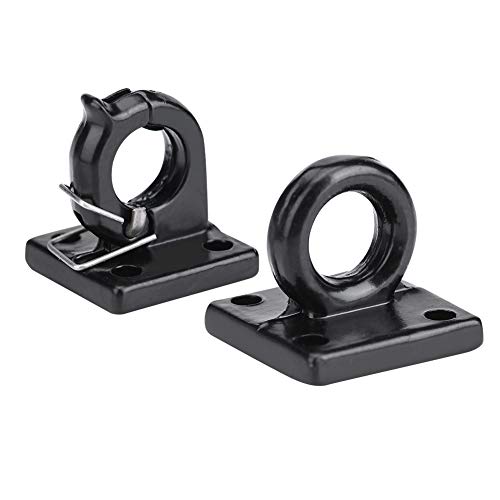 Simulation Trailer Buckle, Tow Lock Shackle Bracket Set, Metal Rescue Buckle Simulation Tow Hook for SCX10 Tamiya CC01 D90 D110 TF2 RC Car