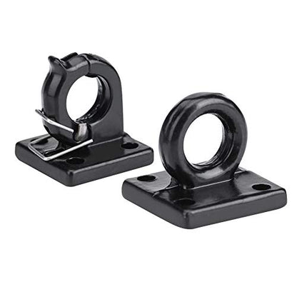 Simulation Trailer Buckle, Tow Lock Shackle Bracket Set, Metal Rescue Buckle Simulation Tow Hook for SCX10 Tamiya CC01 D90 D110 TF2 RC Car
