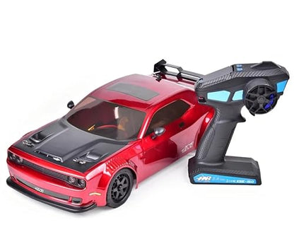 HNR Panther 1/10 Scale 4WD Brushless RC Race and Drift Car, 60A ESC, 3300KV Motor, 2.4G Remote, LED Lights, Racing and Drift Tires (Metalic Red) - color: Metalic Red