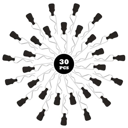 30 Packs Mini Clips RC Cars Body Clip Pins with Pull Tabs for 1/24 1/28 1/36 Scale Micro Trucks Compatible with Axial SCX24 Wrangler JLU CRC JT Gladiator FCX24 WLtoys K969 - color: 0.7mm
