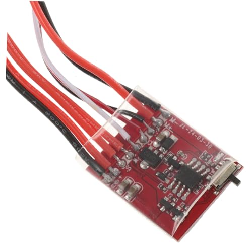 Cabilock Waterproof Dual Way Brushed ESC with Brake 30A Speed Controller for RC Boats and Cars Adjustable Button Switch High Performance Brushed ESC