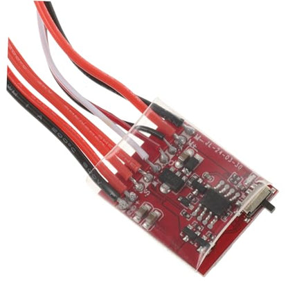 Cabilock Waterproof Dual Way Brushed ESC with Brake 30A Speed Controller for RC Boats and Cars Adjustable Button Switch High Performance Brushed ESC