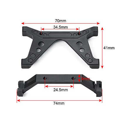 RC Crawler Car Aluminum Front Rear Chassis Brace Mount Frame Rail Brace Bracket for 1/10 Axial SCX10 II 90046 90047 SCX10 Upgrades Parts Accessories